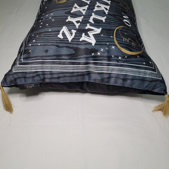 Cynthia Rowley Halloween Ouija Board Gothic Throw Pillow Black 28inx15in - Picture 10 of 12